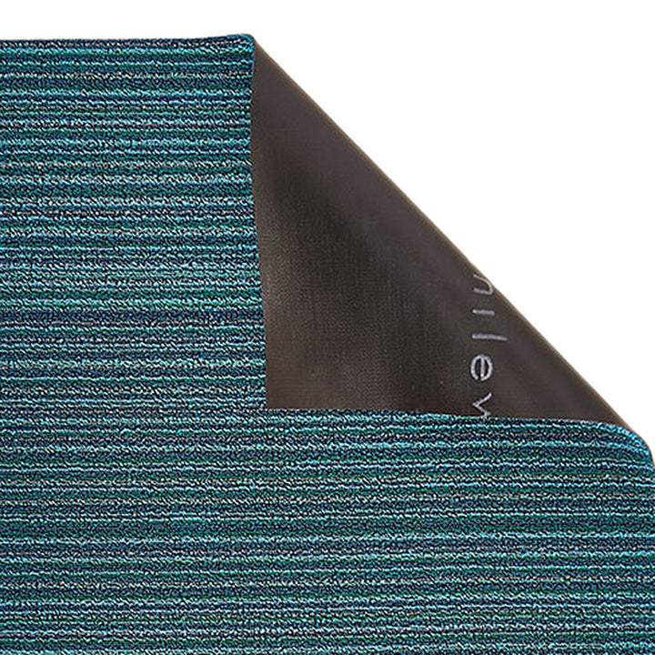 chilewich | big mat 91x152cm (36x60") | skinny stripe turquoise