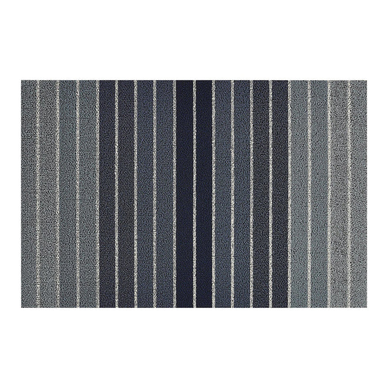 chilewich | large doormat 61x91cm (24x36") | block stripe denim - DC