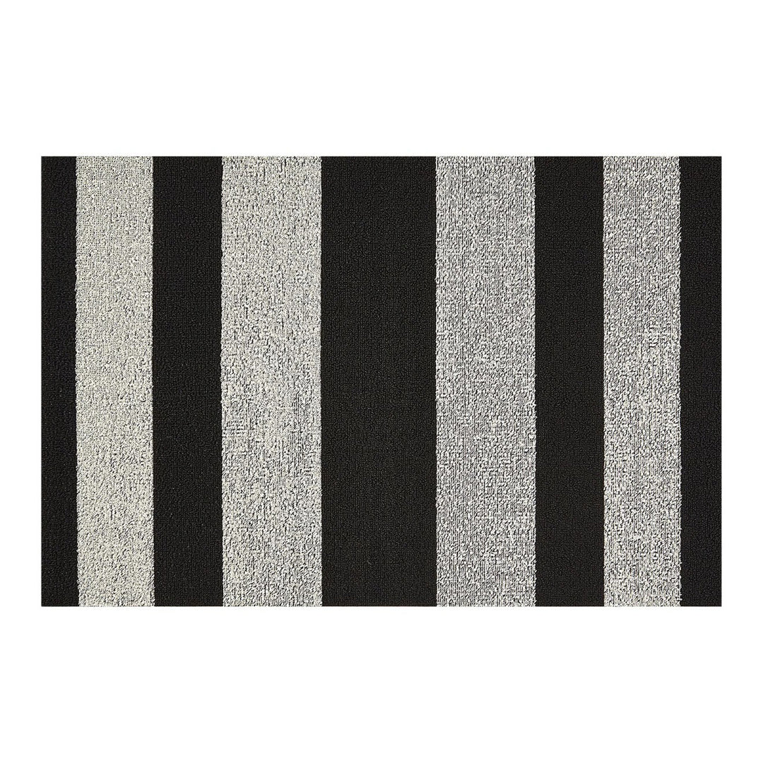 chilewich | utility doormat 61x91cm (24x36") | bold stripe black + white