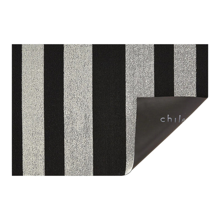 chilewich | utility doormat 61x91cm (24x36") | bold stripe black + white