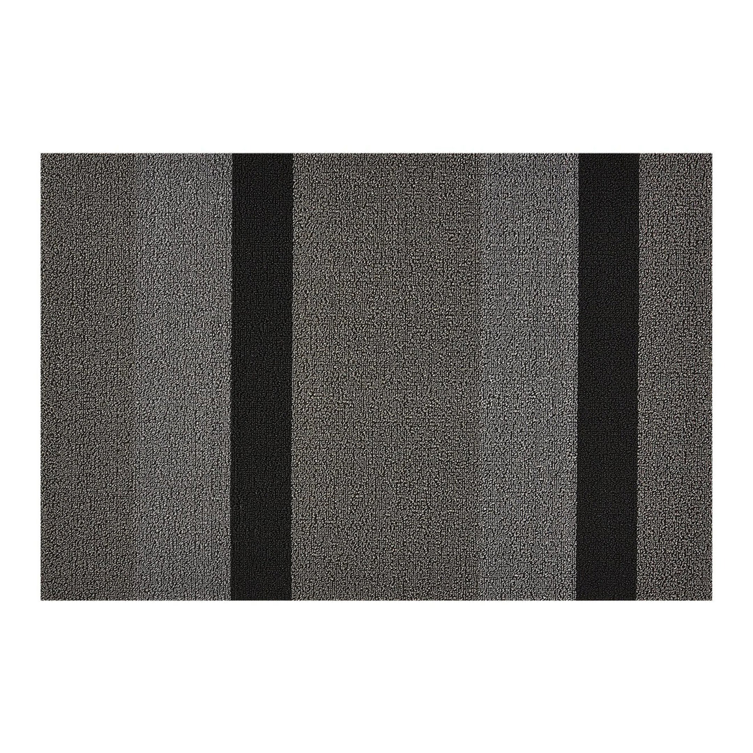 chilewich | utility doormat 61x91cm (24x36") | bold stripe silver + black