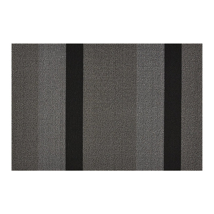 chilewich | utility doormat 61x91cm (24x36") | bold stripe silver + black