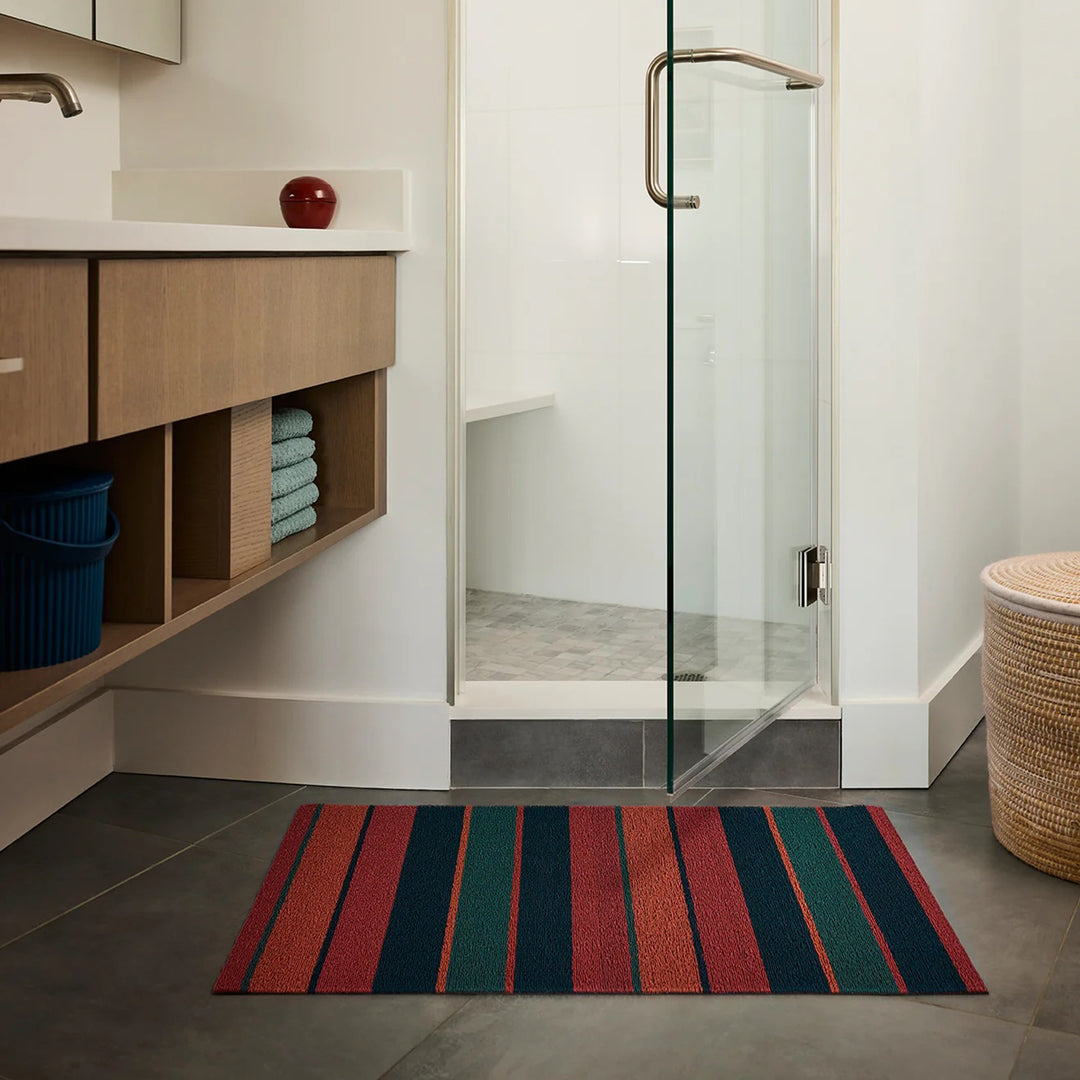 chilewich | utility doormat 61x91cm (24x36") | bolt stripe raspberry