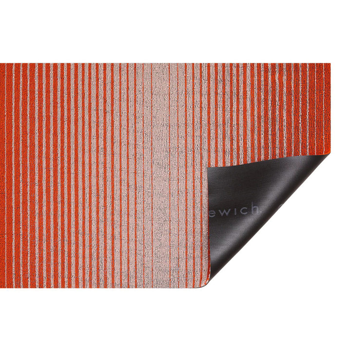 chilewich | runner mat 61x183cm (24x72") | domino stripe apricot - DC
