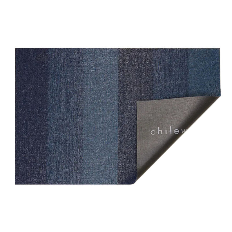 chilewich | doormat 46x71cm (18x28") | marbled stripe bay blue ~ DC