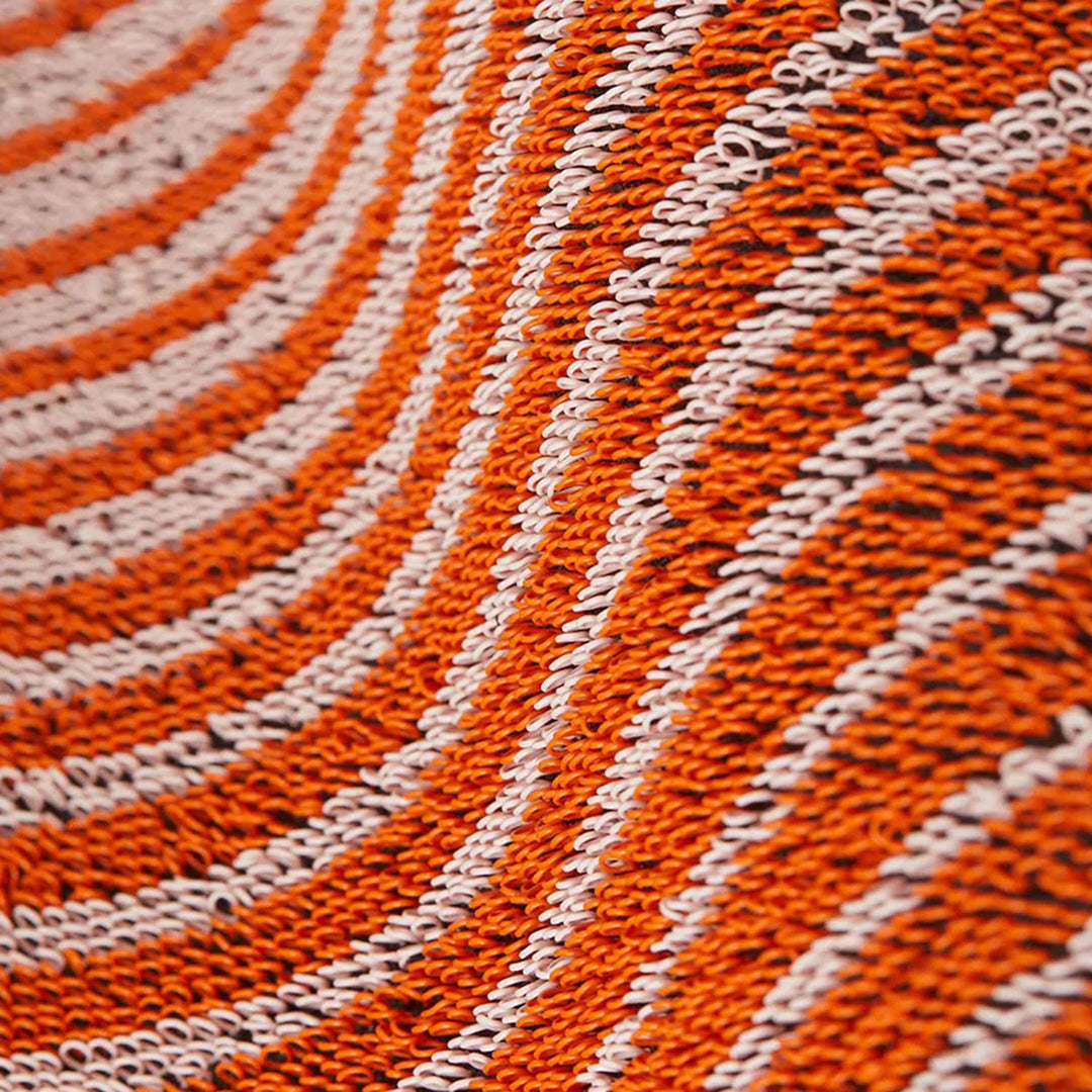 chilewich | runner mat 61x183cm (24x72") | domino stripe apricot - DC