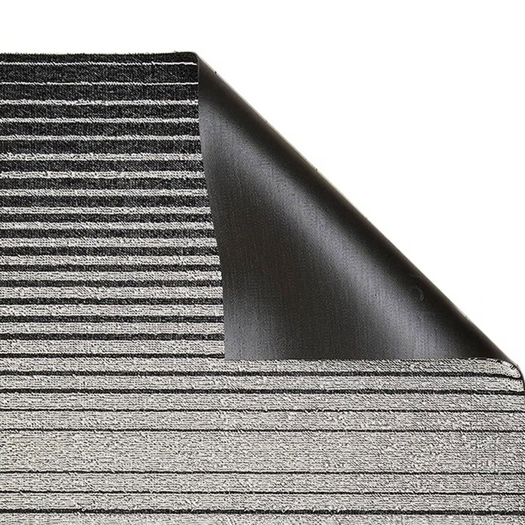 chilewich | shag doormat 46x71cm (18x28") | domino black + white