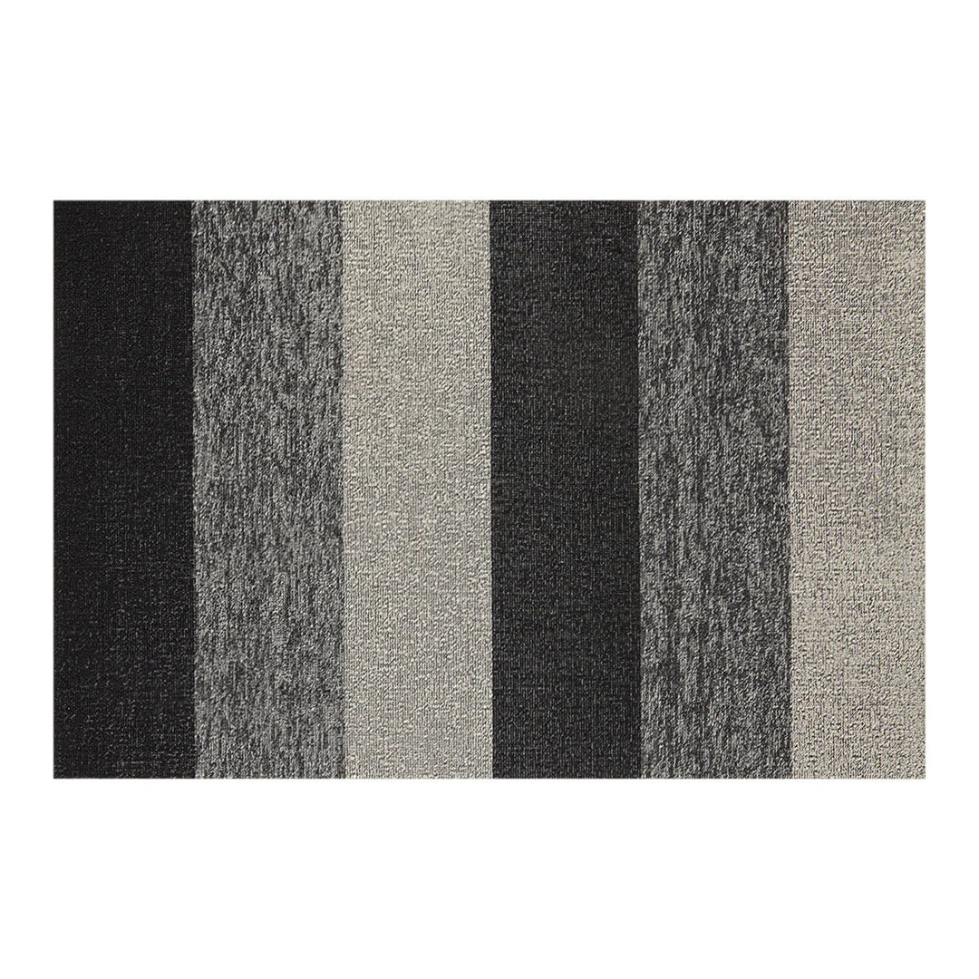 chilewich | utility doormat 61x91cm (24x36") | marbled stripe salt + pepper
