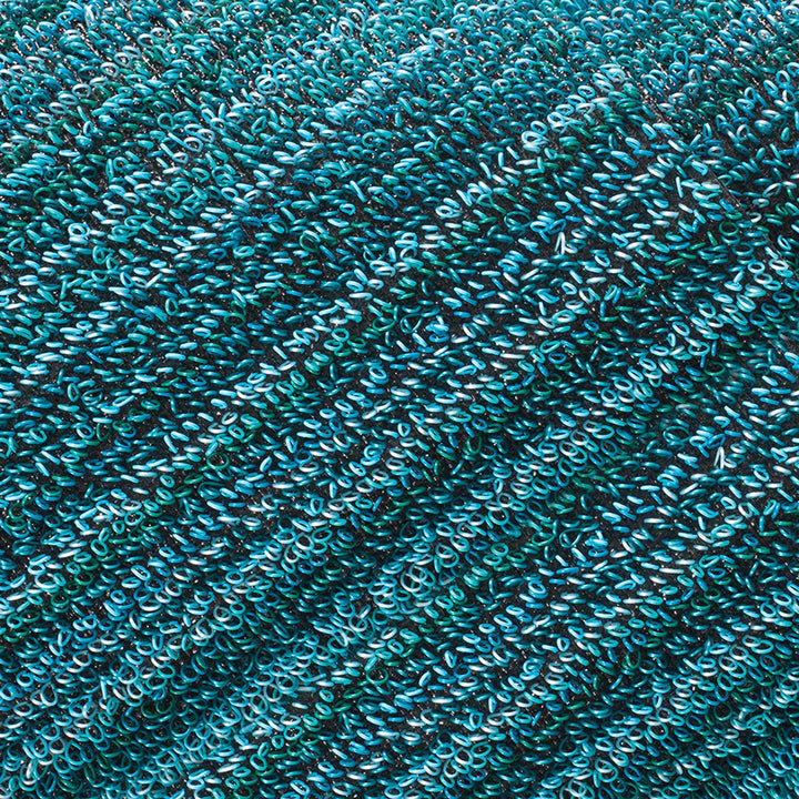 chilewich | shag doormat 46x71cm (18x28") | skinny stripe turquoise