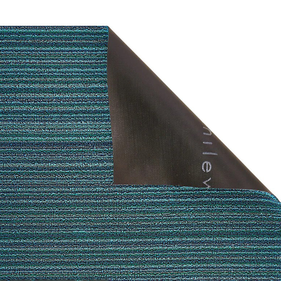 chilewich | shag doormat 46x71cm (18x28") | skinny stripe turquoise