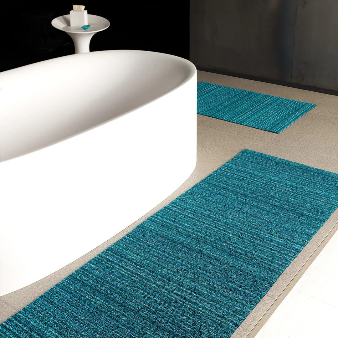 chilewich | runner mat 61x183cm (24x72") | skinny stripe turquoise