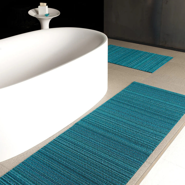 chilewich | runner mat 61x183cm (24x72") | skinny stripe turquoise