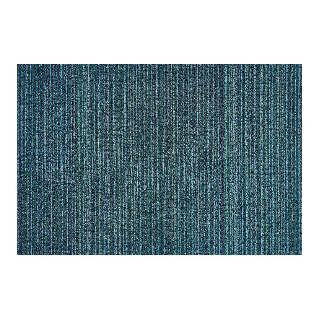 chilewich | large doormat 61x91cm (24x36") | skinny stripe turquoise