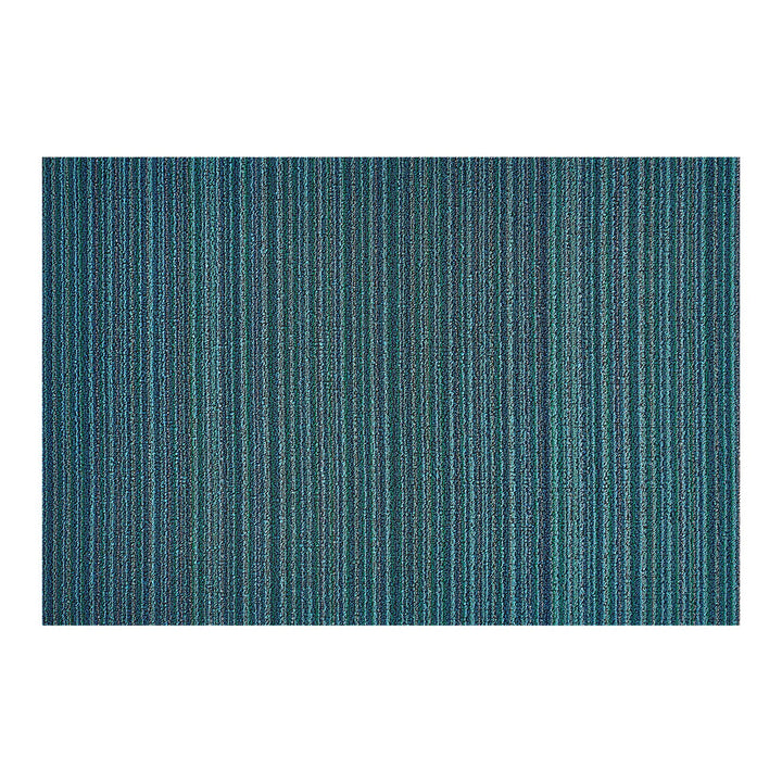 chilewich | large doormat 61x91cm (24x36") | skinny stripe turquoise