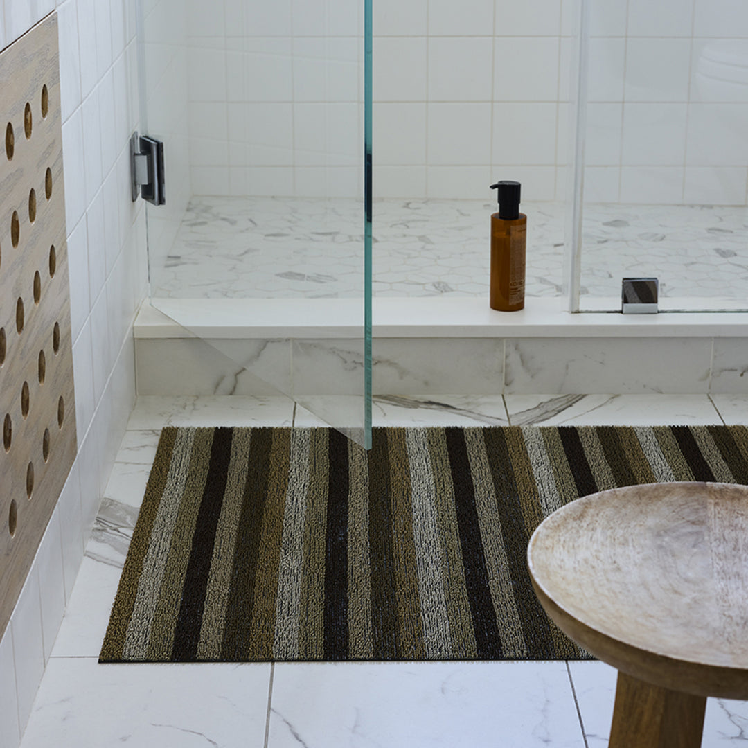 chilewich | utility doormat 61x91cm (24x36") | even stripe mocha