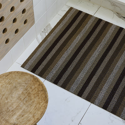 chilewich | large doormat 61x91cm (24x36") | even stripe mocha