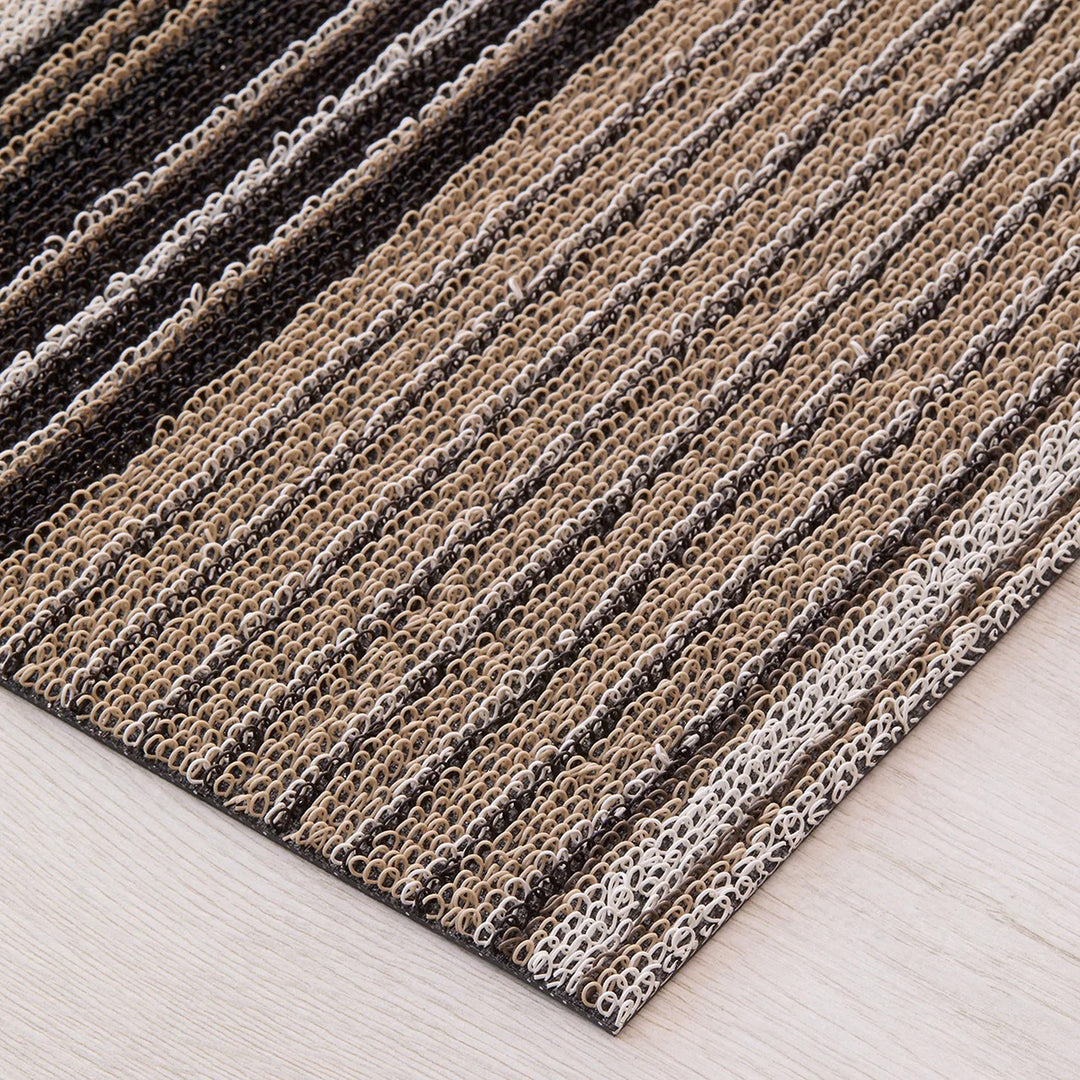 chilewich | shag big mat 91x152cm (36x60") | pleat stripe oyster