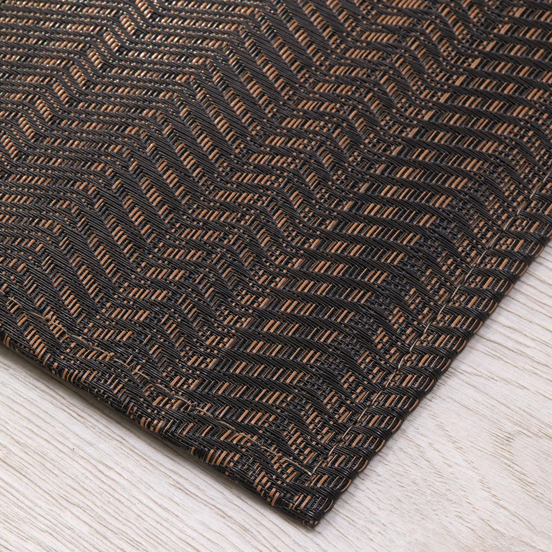 chilewich | woven floormat 183x269cm (72x106") | wave tiger eye