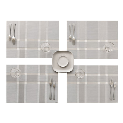 chilewich | placemat | interlace silver ~ DC