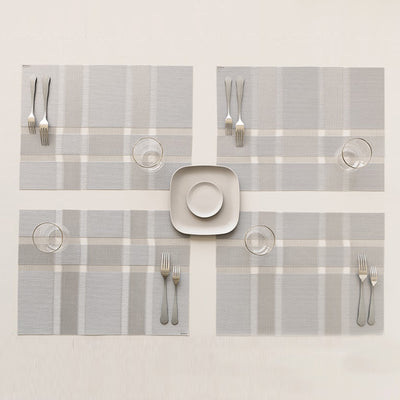 chilewich | placemat | interlace silver ~ DC