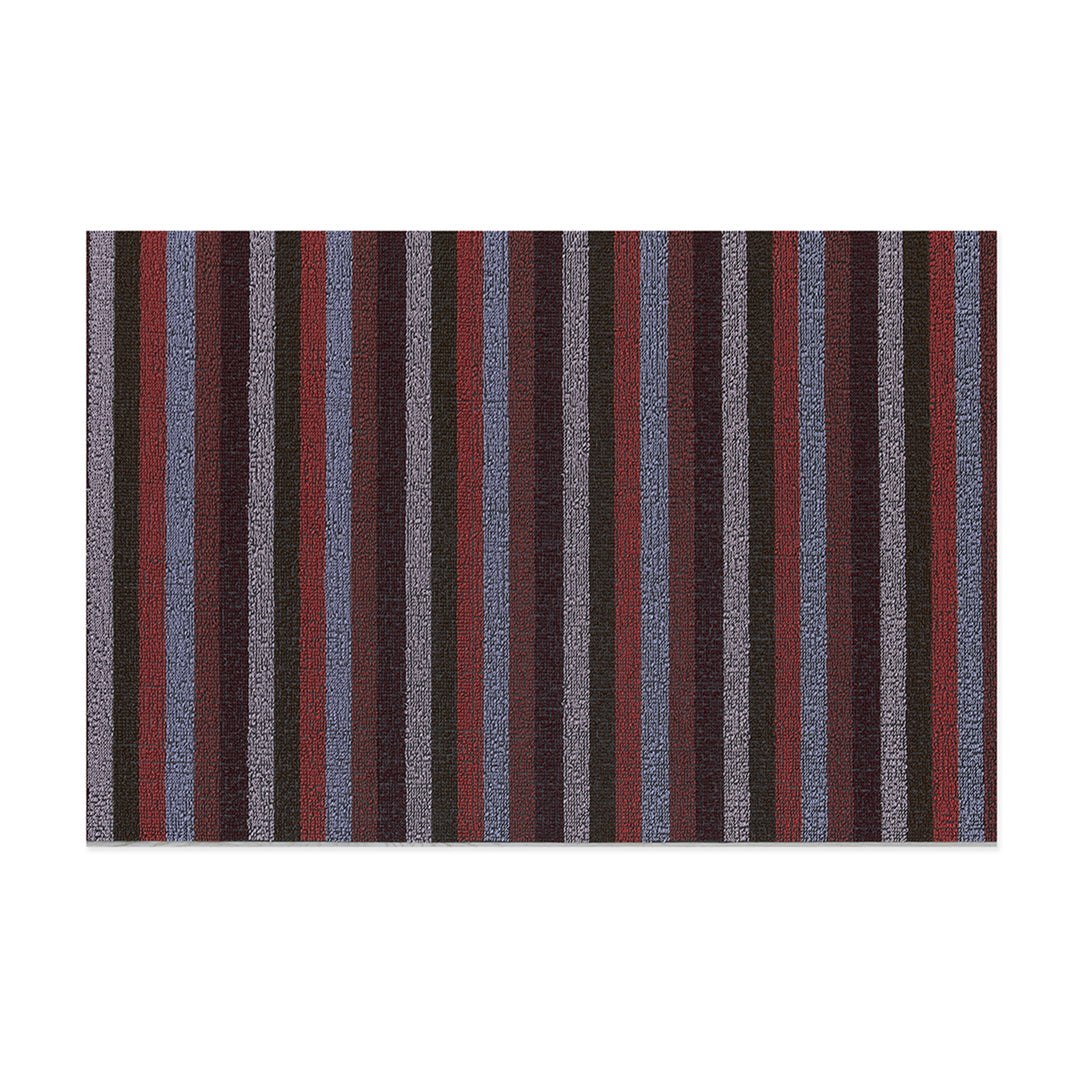 chilewich | shag utility doormat 61x91cm (24x36") | even stripe berry
