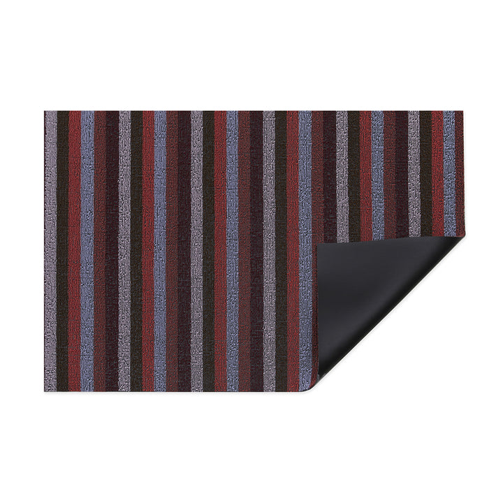 chilewich | shag utility doormat 61x91cm (24x36") | even stripe berry