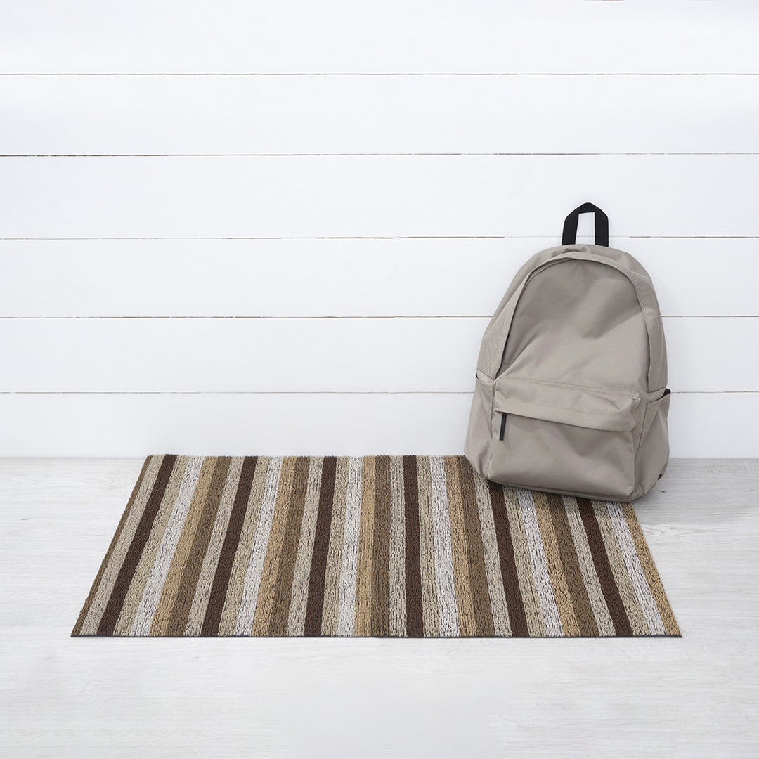 chilewich | utility doormat 61x91cm (24x36") | even stripe mocha