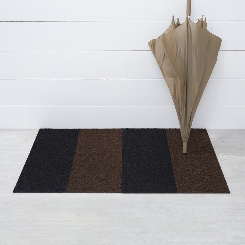 chilewich | large doormat 61x91cm (24x36") | duo stripe mocha