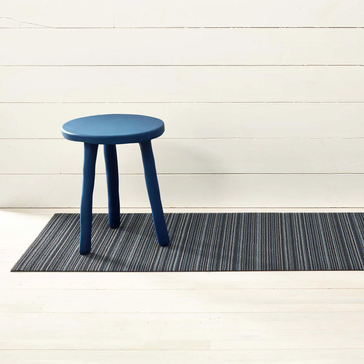 chilewich | runner mat 61x183cm (24x72") | skinny stripe blue