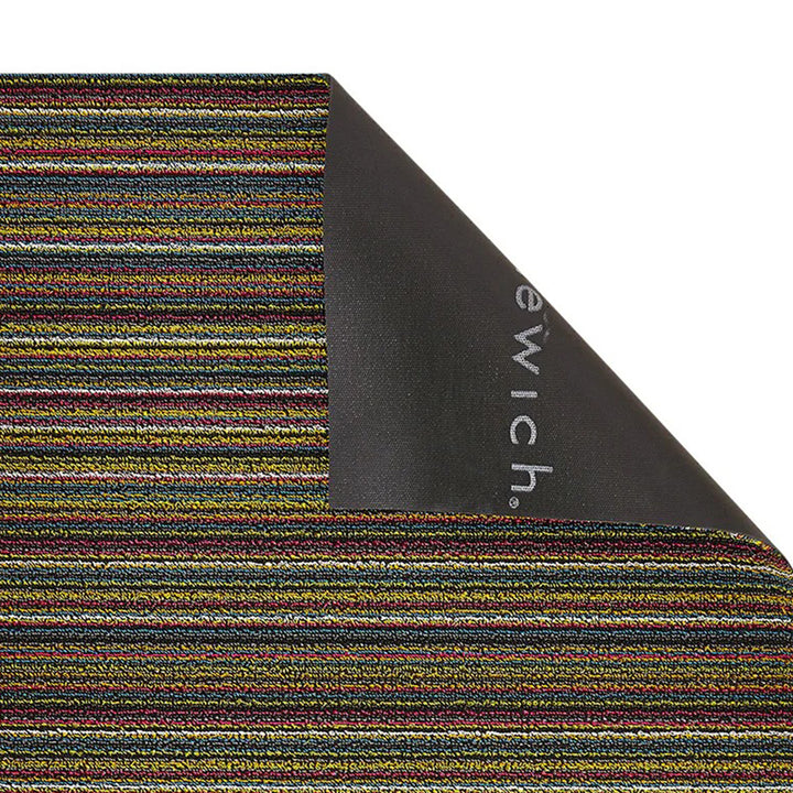 chilewich | shag doormat 46x71cm (18x28") | skinny stripe multi bright