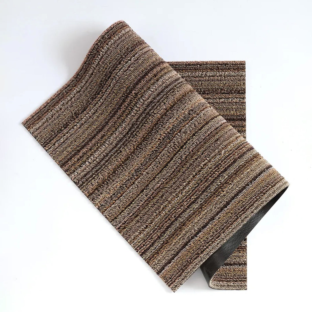 chilewich | shag doormat 46x71cm (18x28") | skinny stripe mushroom