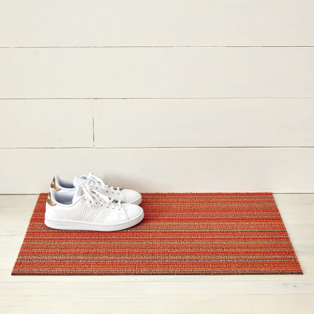 chilewich | doormat 46x71cm (18x28") | skinny stripe orange