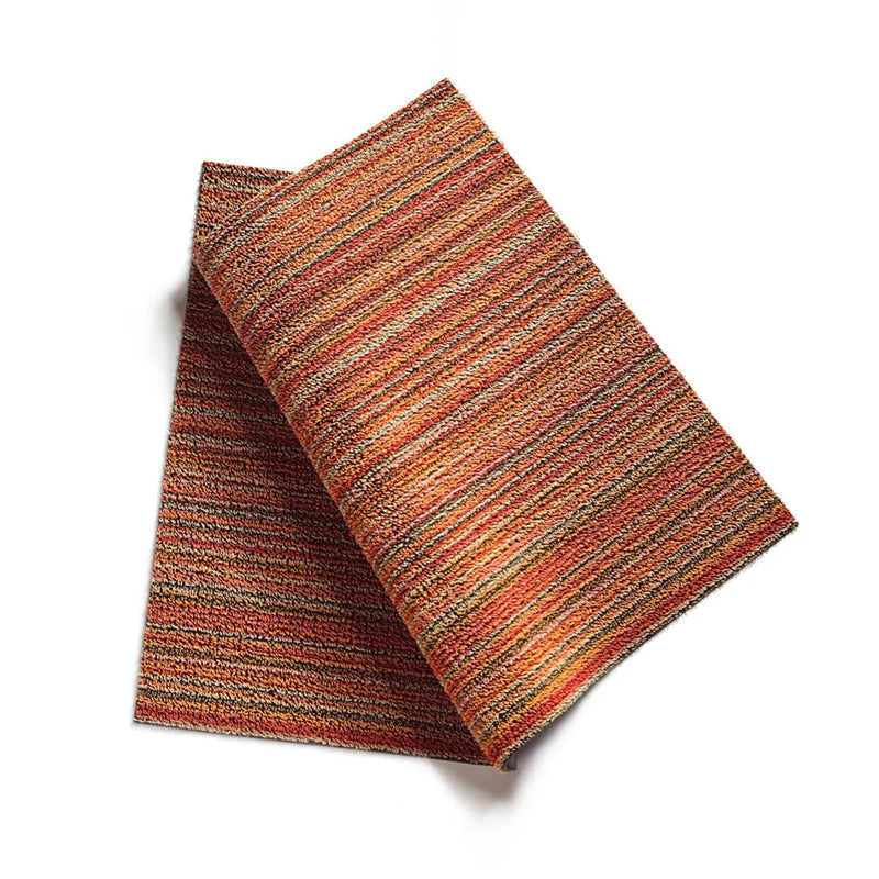 chilewich | doormat 46x71cm (18x28") | skinny stripe orange