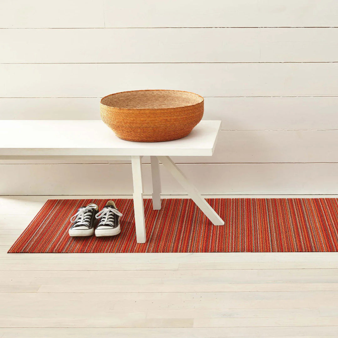 chilewich | runner mat 61x183cm (24x72") | skinny stripe orange