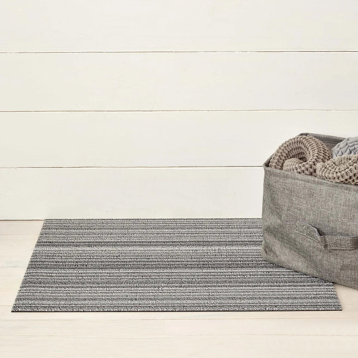 chilewich | shag doormat 46x71cm (18x28") | skinny stripe shadow