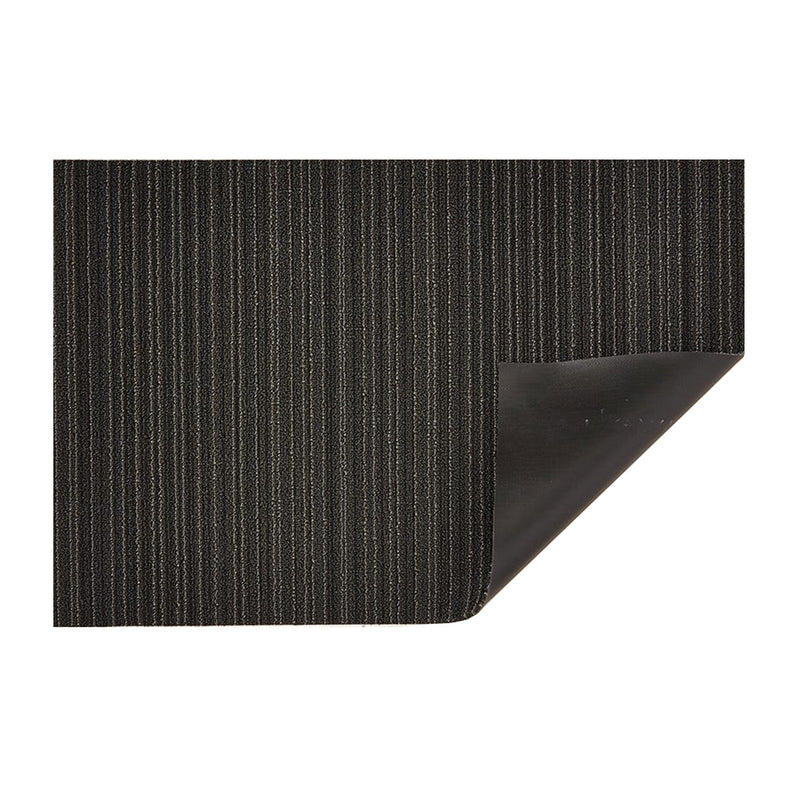 chilewich | big mat 91x152cm (36x60") | skinny stripe steel