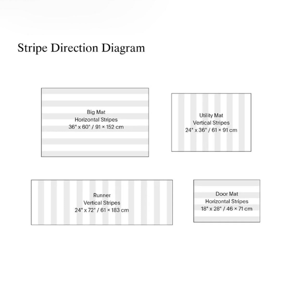 chilewich | runner mat 61x183cm (24x72") | even stripe mocha