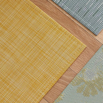 chilewich | woven floormat 59x92cm (23x36") | mini basketweave ochre