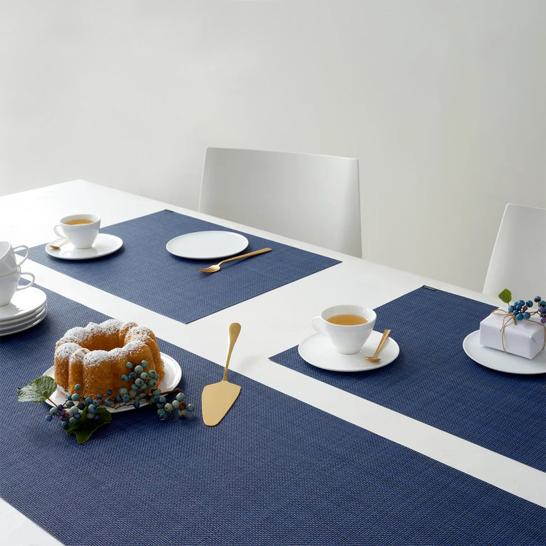chilewich | placemat rectangle | mini basketweave indigo