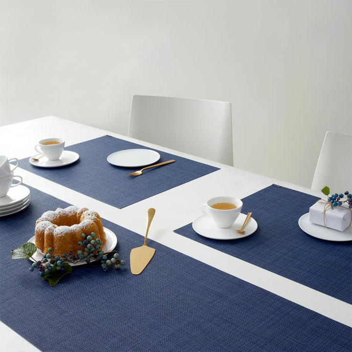chilewich | placemat rectangle | mini basketweave indigo