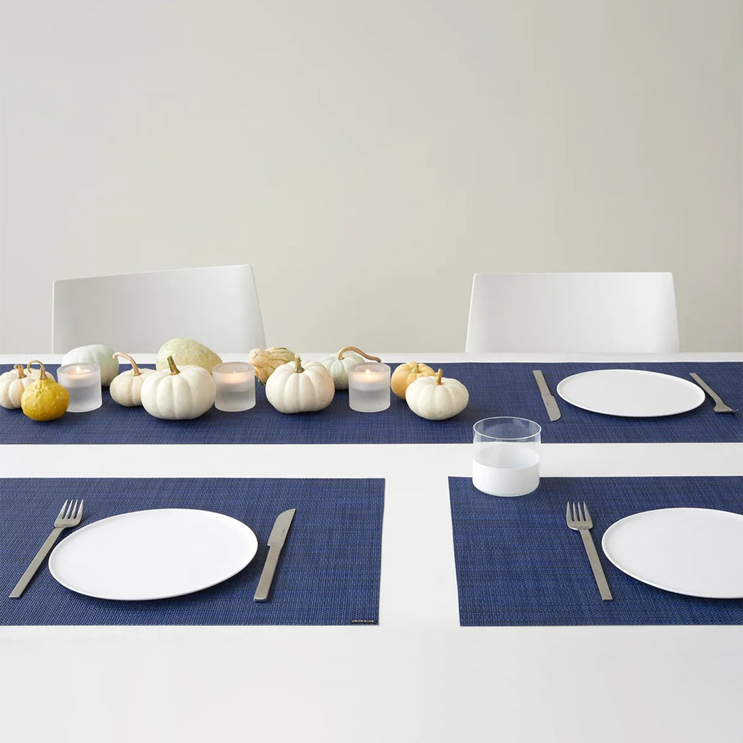chilewich | placemat rectangle | mini basketweave indigo