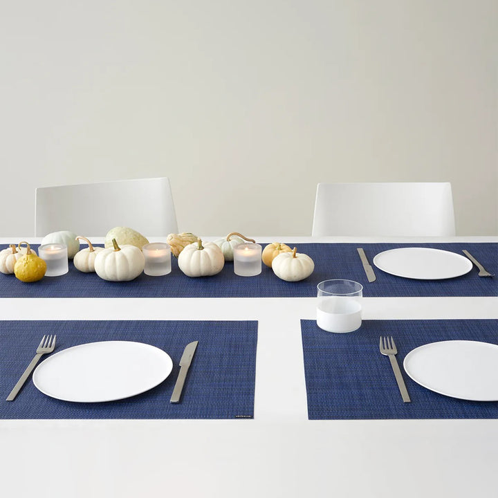 chilewich | placemat rectangle | mini basketweave indigo