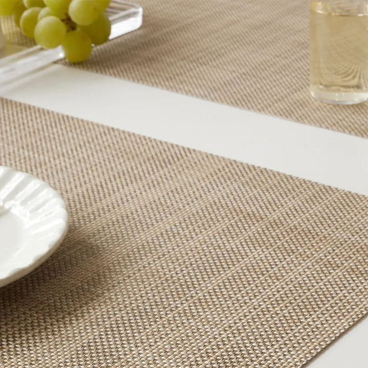 chilewich | placemat rectangle | mini basketweave parchment