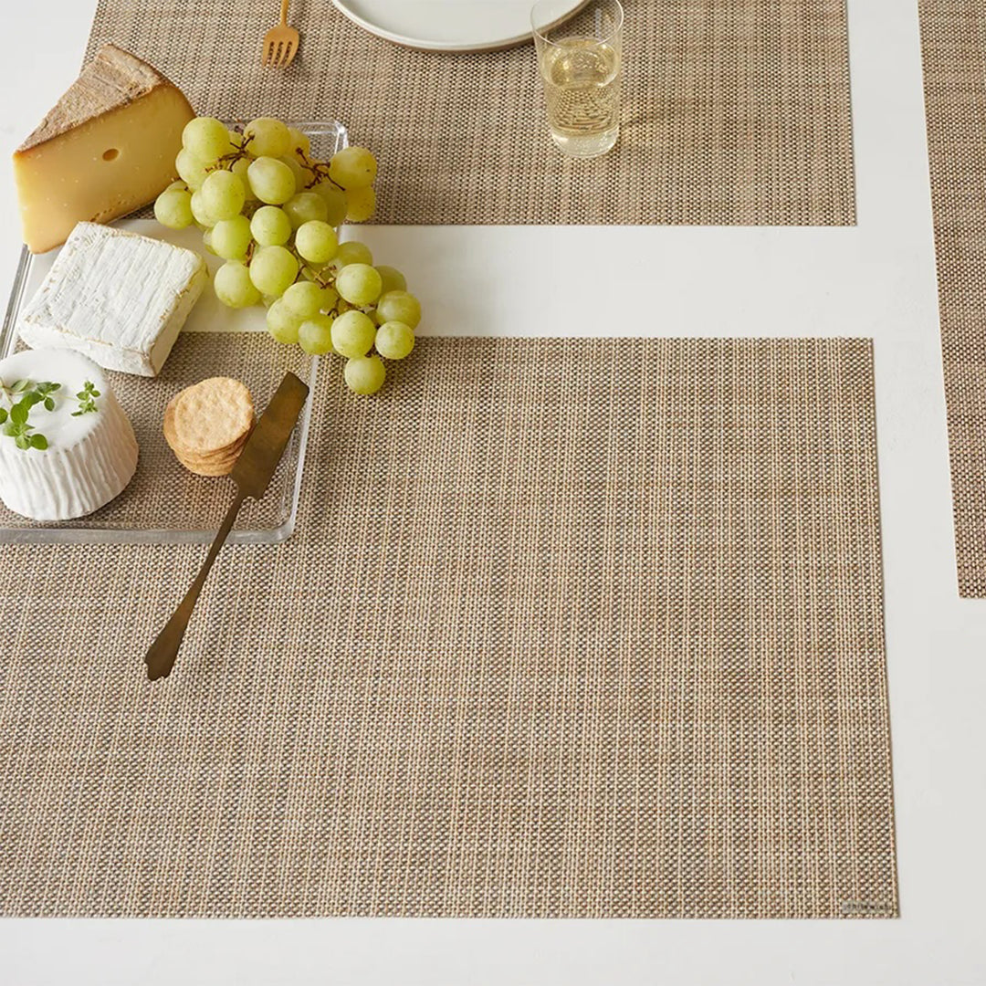 chilewich | placemat rectangle | mini basketweave parchment
