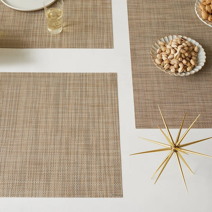 chilewich | placemat rectangle | mini basketweave parchment