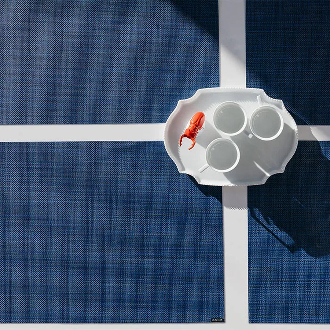 chilewich | placemat rectangle | mini basketweave indigo