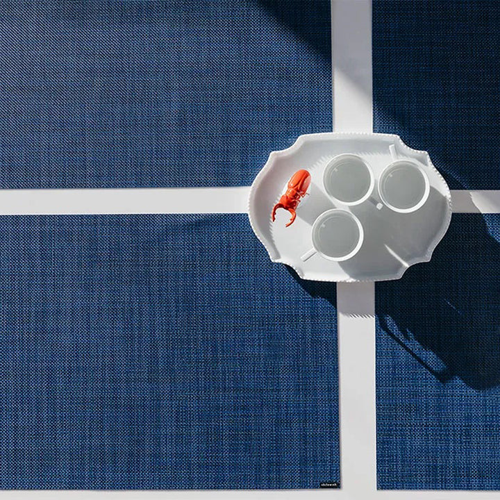 chilewich | placemat rectangle | mini basketweave indigo