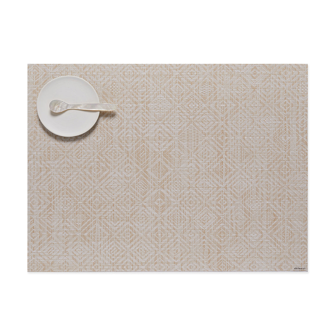 chilewich | placemat rectangle | mosaic almond