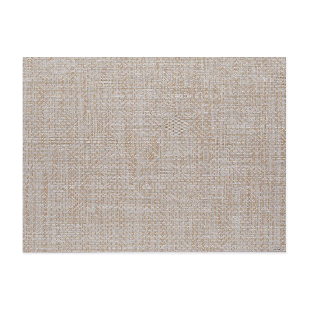 chilewich | placemat rectangle | mosaic almond
