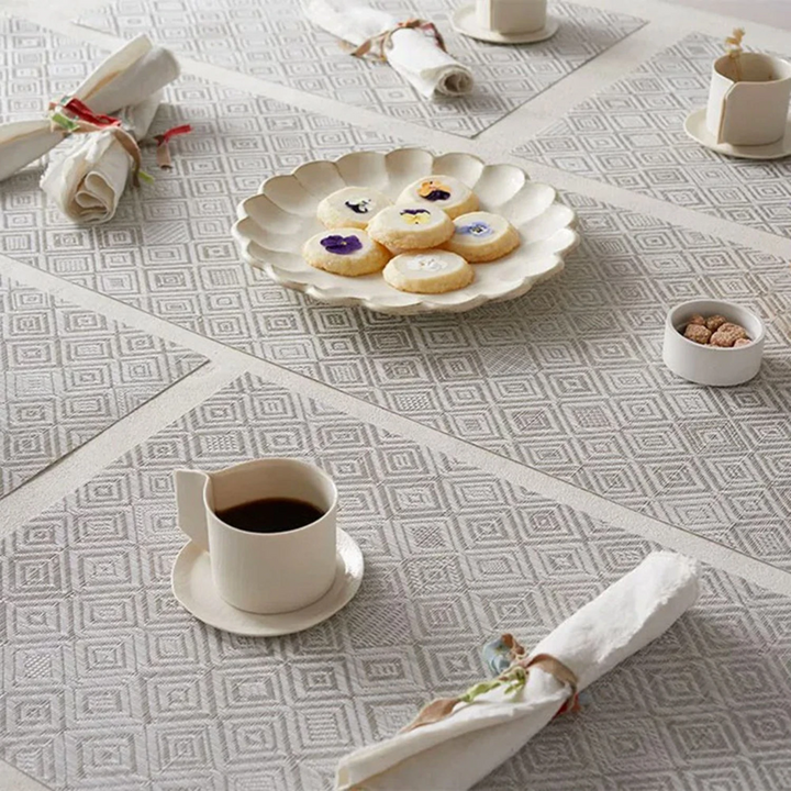 chilewich | placemat rectangle | mosaic almond